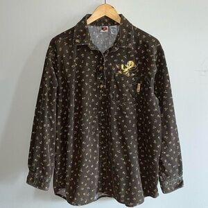 Looney Tunes Tweety Corduroy Vintage Button Down